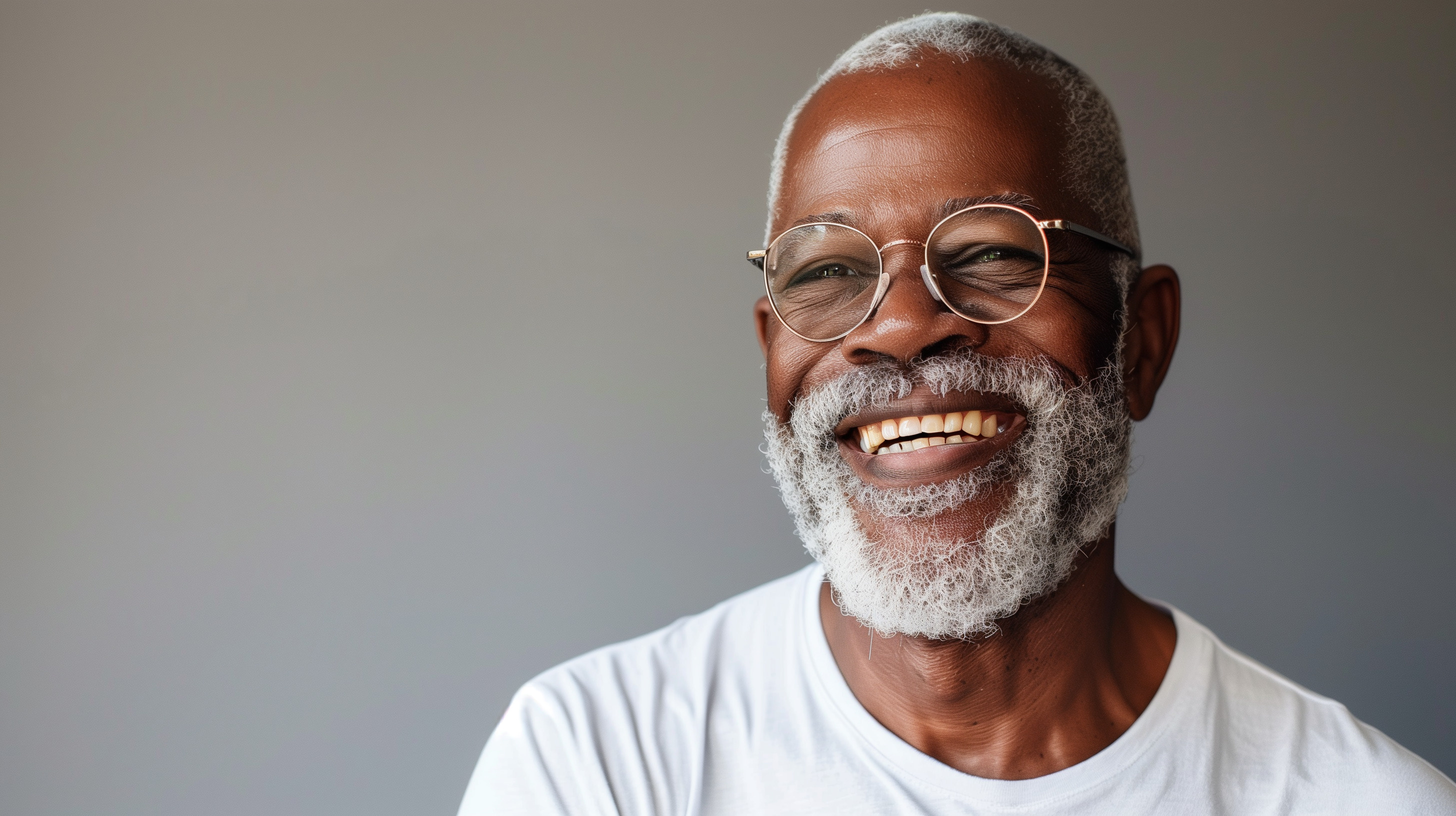 personne agée souriante