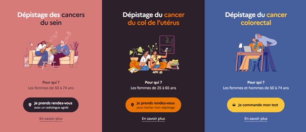 Dépistages cancers